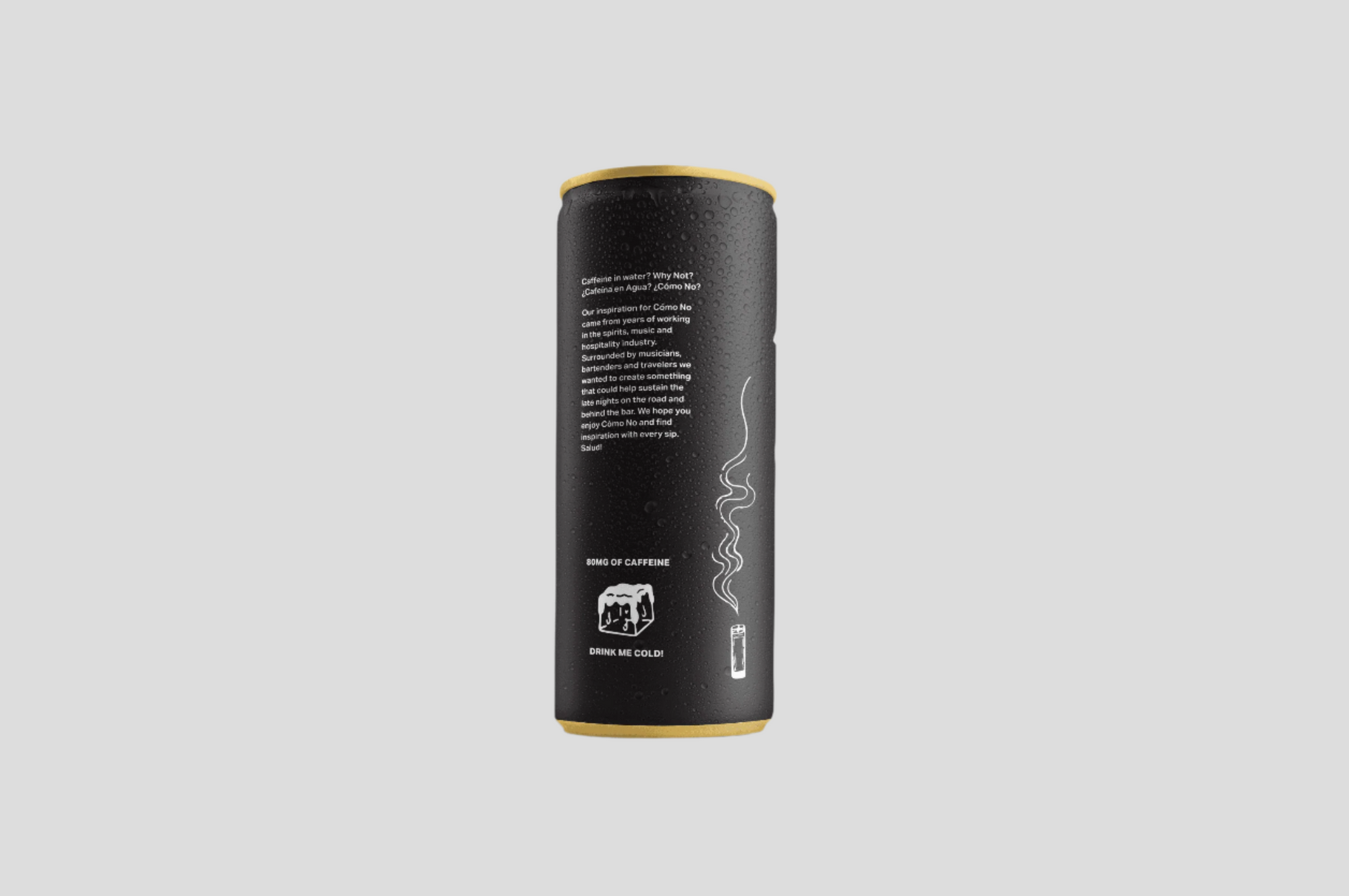 12 Pack Prickly Pear y Lime energy drink can with black matte finish and gold accents on light gray background